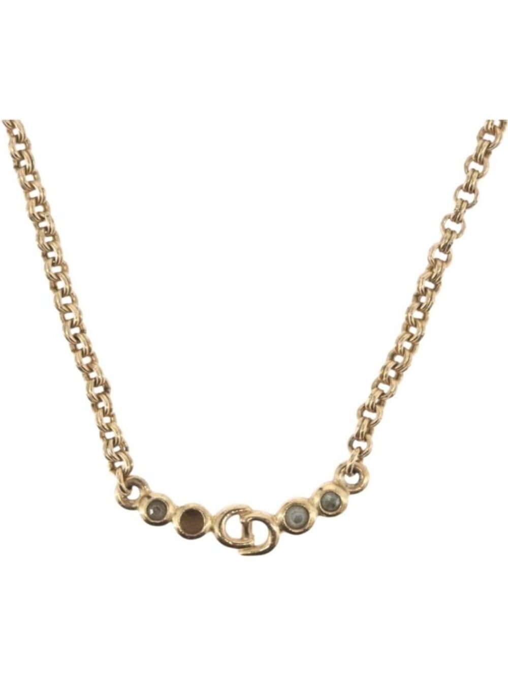 Christian Dior Necklace Metal Gold Tone